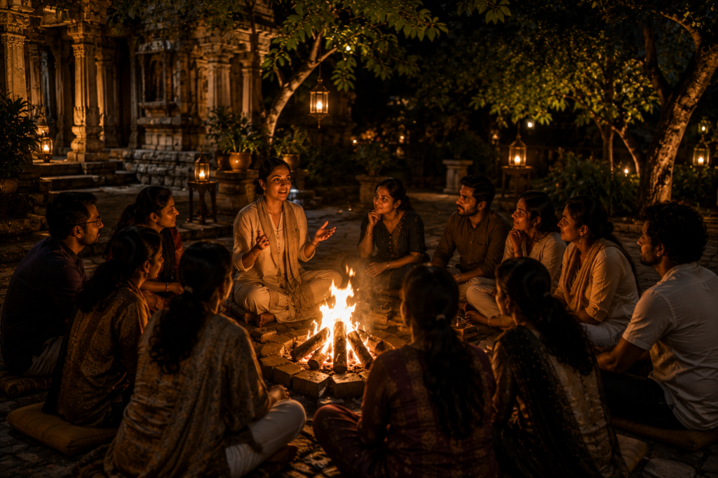 story telling events campfire events bangalore